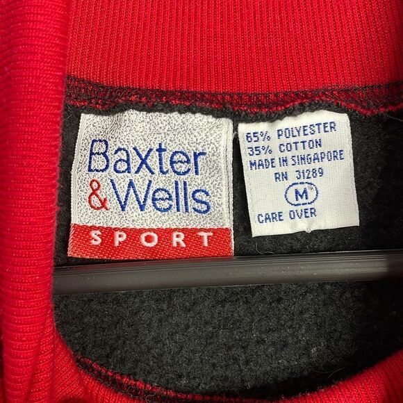 Vintage Baxter & Wells Christmas sweatshirt with Teddy Bear presents buttons Sz - Picture 4 of 4